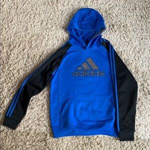 Men’s small Adidas blue black hoodie